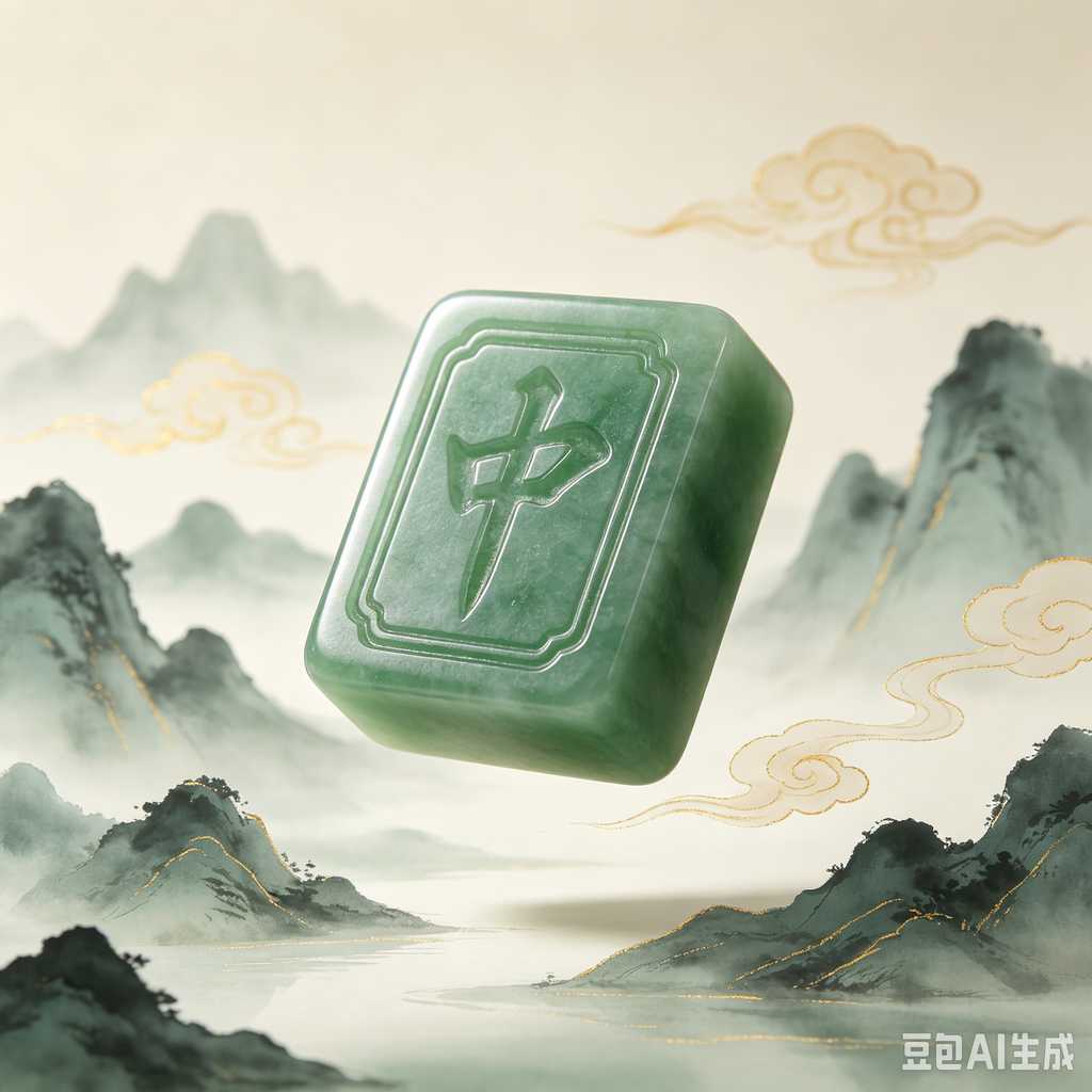 artistic mahjong tiles set